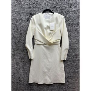 Emilia Wickstead Elmalia Occasions Dress Cream‎ size UK 12 USA 8 NWT